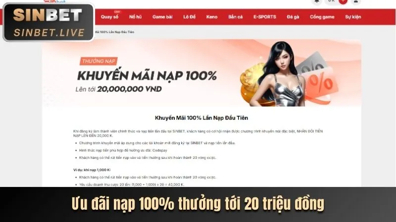 Thưởng nạp lần đầu